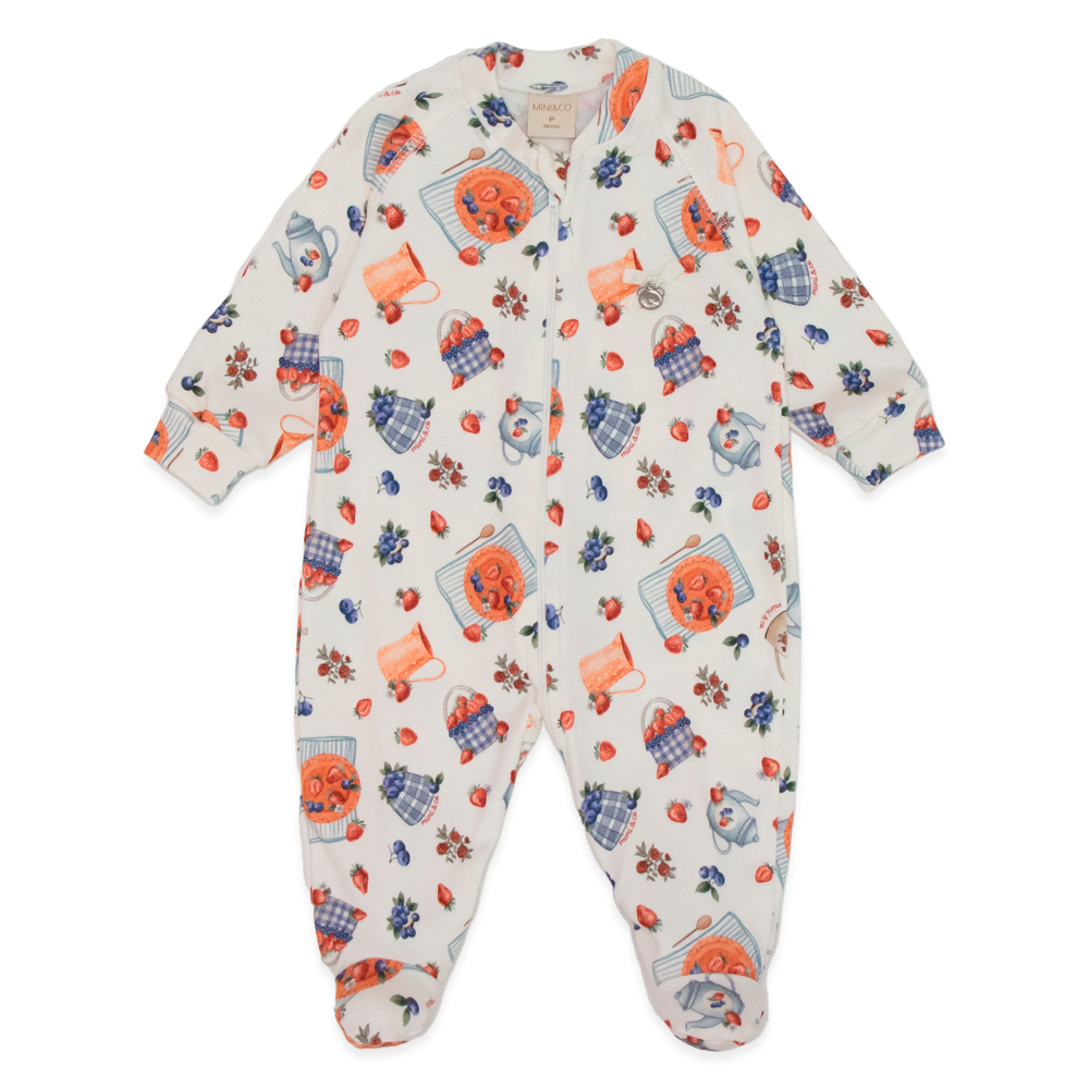 Macacão Manga Longa Estampado com Ziper Suedine Feminino –  Picnic