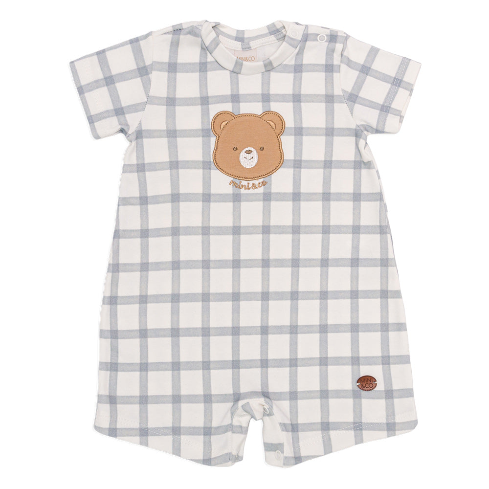 Macacão Manga Curta Bordado Masculino – Ursinho e Cavalinho