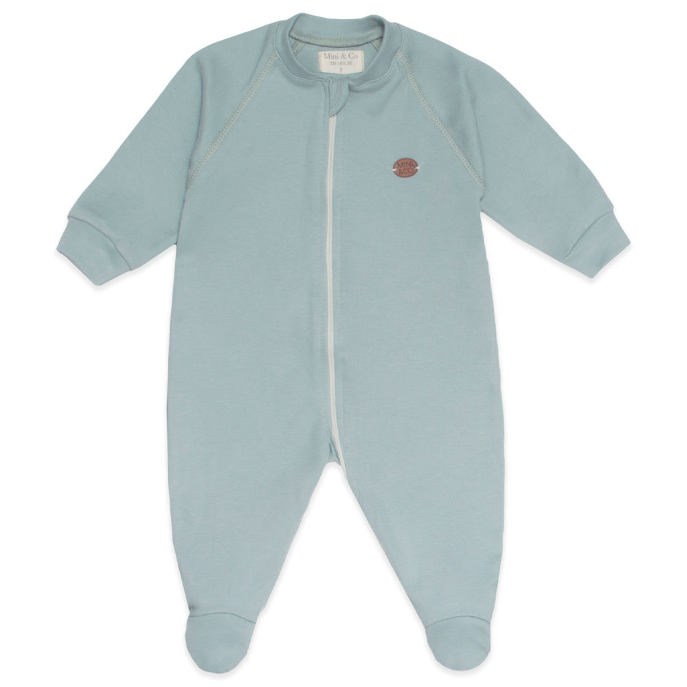 Macacão Manga Longa Zíper Suedine Verde