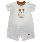 Macacão Manga Curta Bordado Suedine Masculino – Cachorrinho