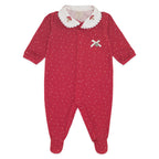 Macacão Manga Longa Vermelho com Gola Bipartida Suedine Feminino – Cogumelos