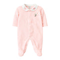 Macacão Manga Longa Tricot Gola Bipartida Mini & Co Feminino - Ursinhas