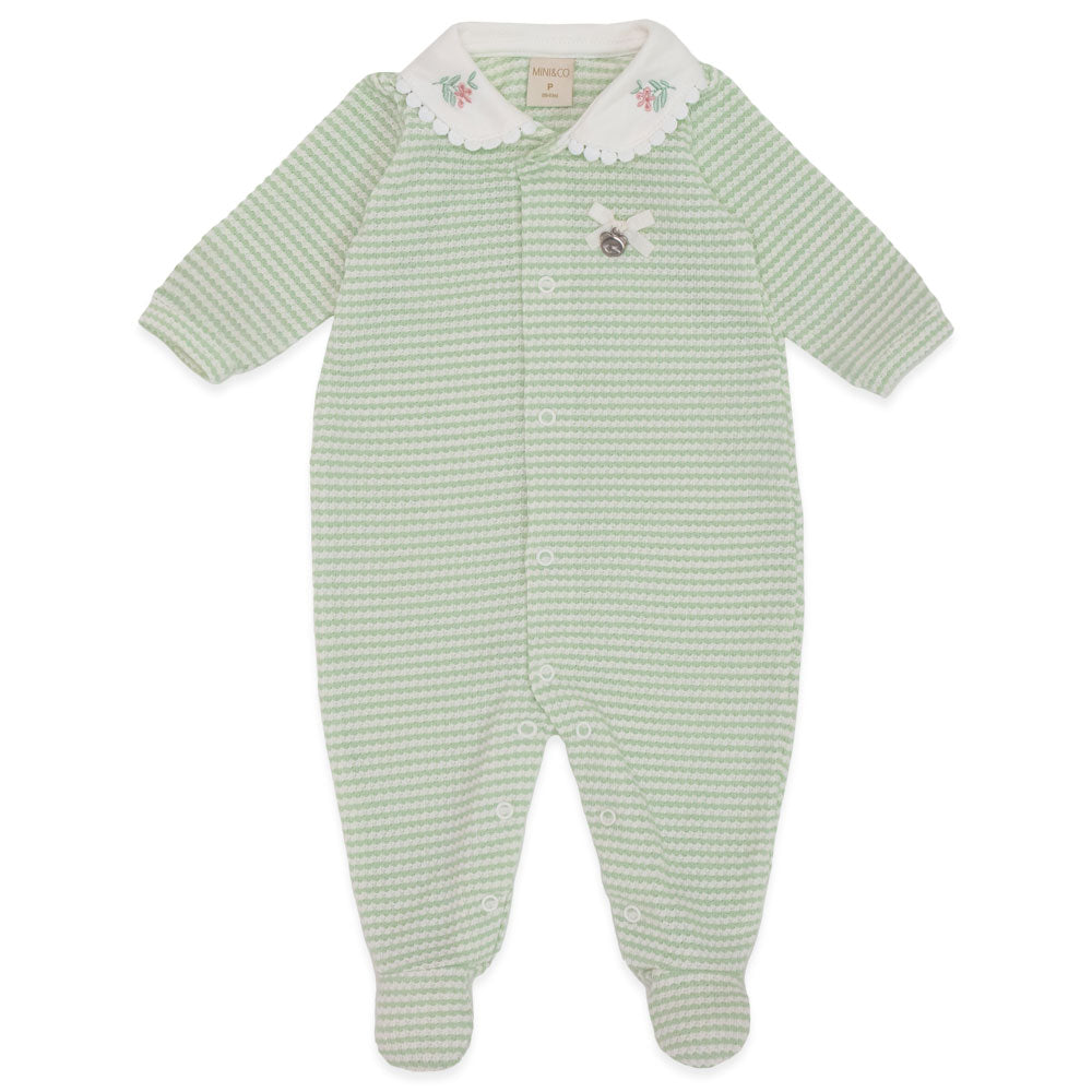 Macacão Manga Longa Estampado com Gola Tricot e Suedine Feminino – Esquilinhas