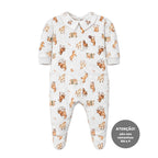 Macacão Manga Longa Gola Estampado Masculino Mini & Co - Cavalinhos