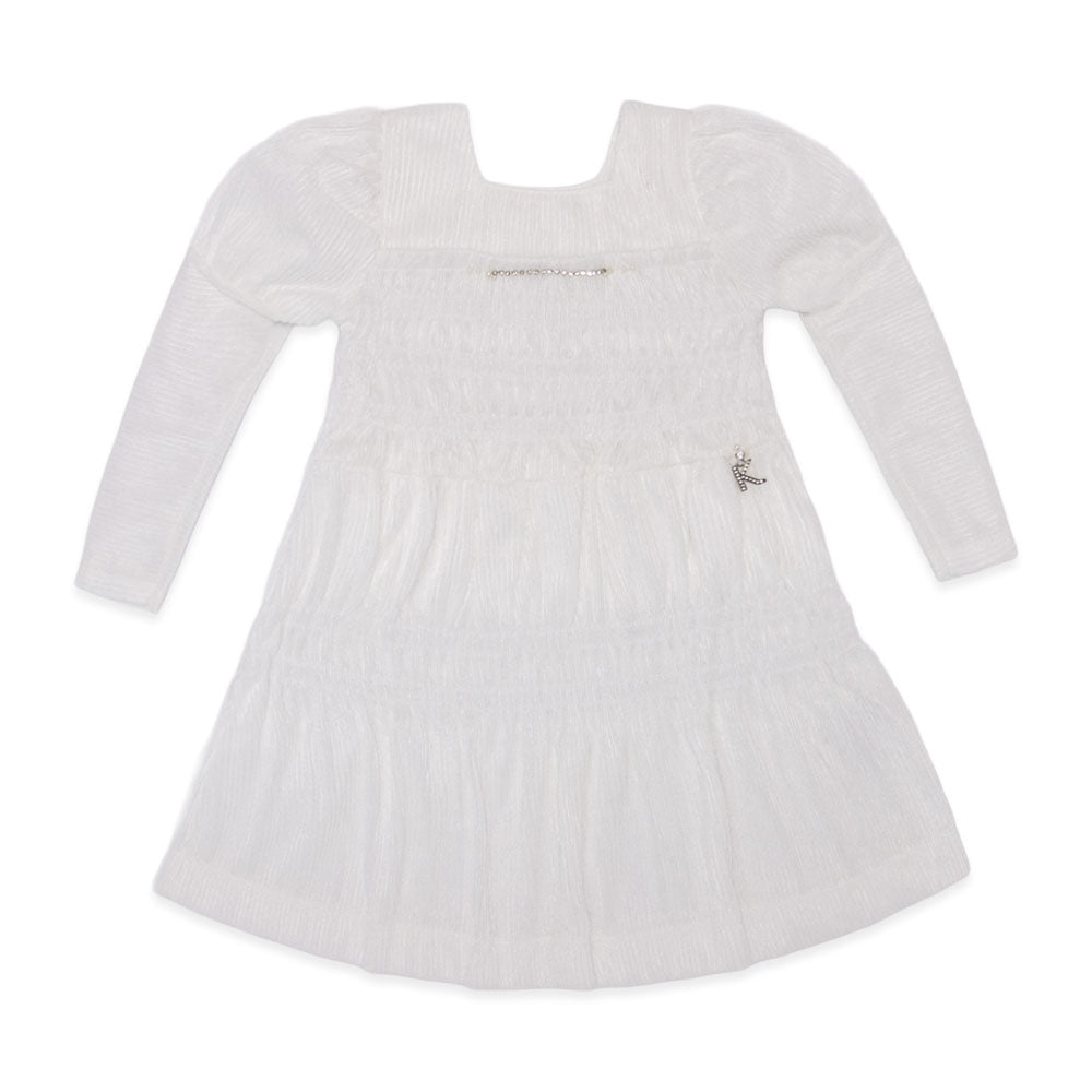 Vestido Manga Longa Strass Kiki Xodó - Feminino