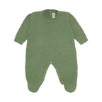 Macacão Manga Longa Tricot Ponto Diferenciado Verde Masculino - Mini & Co