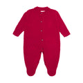 Macacão Manga Longa Tricot Vermelho Unissex - Mini & Co