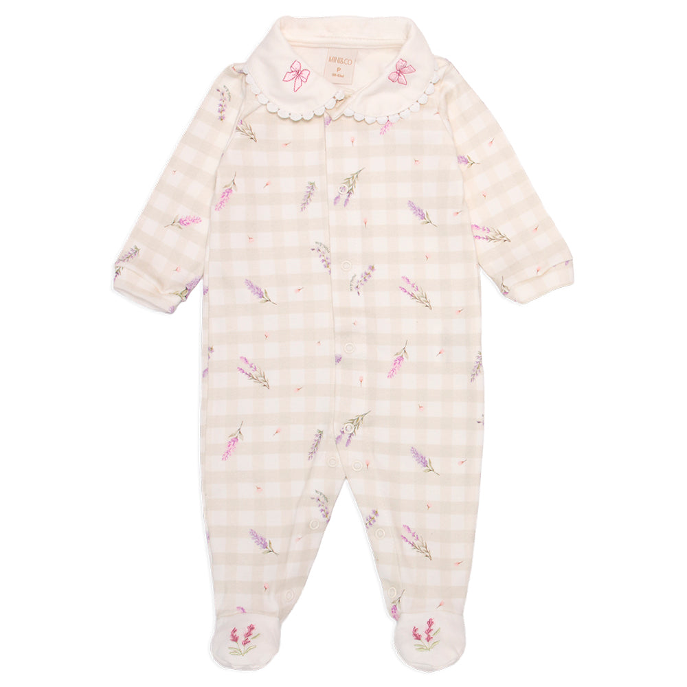 Macacão Manga Longa Mini E Co Suedine Com Gola Feminino - Lavandas