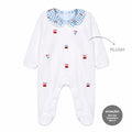 Macacão Manga Longa Plush Bordado com Gola Feminino Mini & Co – Camponesa