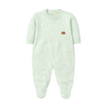 Macacão Manga Longa Tricot Sobreposto Verde Masculino - Mini & Co