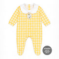 Macacão Manga Longa Com Gola Laço Mini & CO Em Suedine Feminino - Patinhas