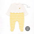 Macacão Manga Longa Sobreposto Com Babadinhos Mini & CO Em Tricot E Suedine Feminino - Patinhas