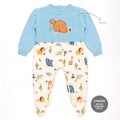 Macacão Manga Longa Sobreposto Tricot e Suedine Masculino Mini & Co – Dinos