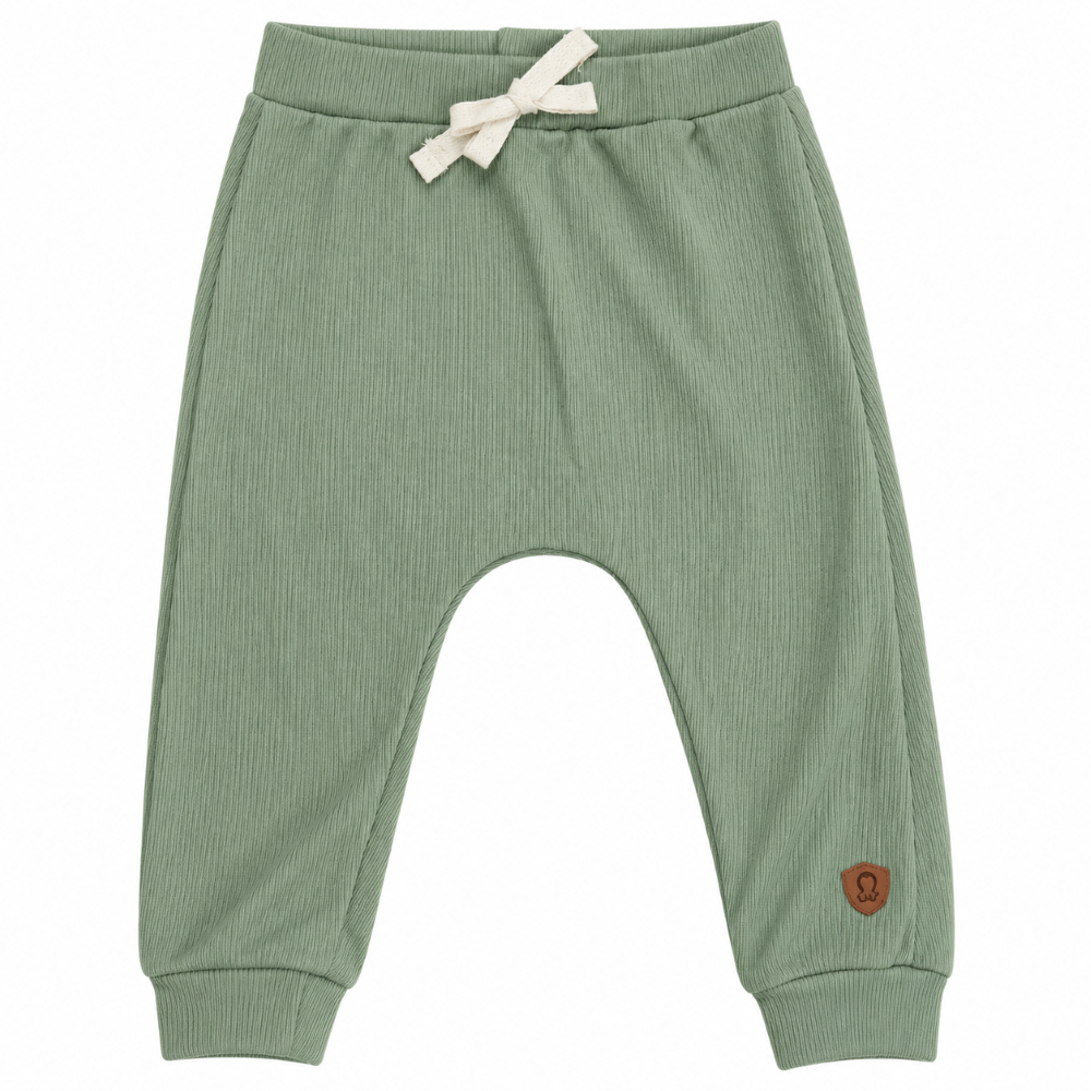 Calça Avulsa Canelada Unissex Mini & Co - Verde