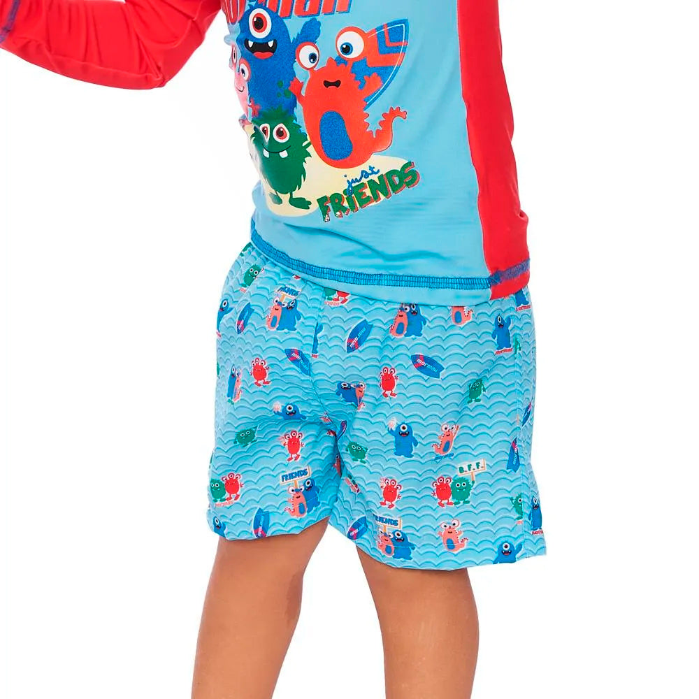 Bermuda De Tactel Mormaii Estampada Masculina - Azul