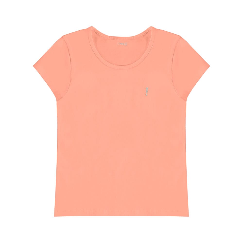 Blusinha Manga Curta Cotton Nina Go - Feminina
