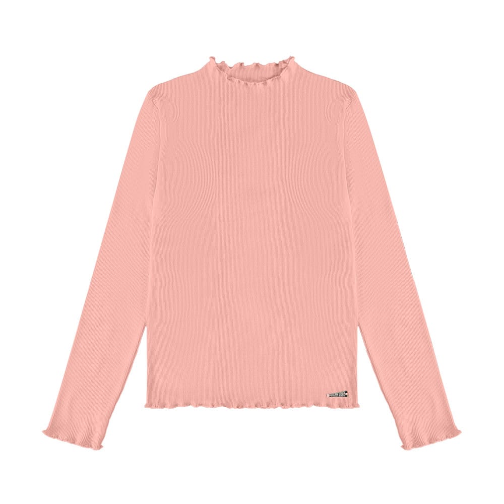 Blusinha Manga Longa Ribana Canelada Gola Nina Go - Feminina