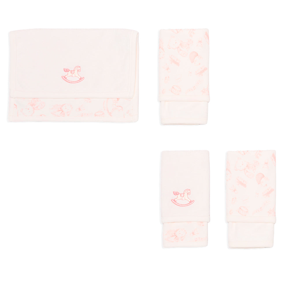 Kit De 2 Toalhas De Boca Mini E Co Suedine E Atoalhado - Provençal Feminino