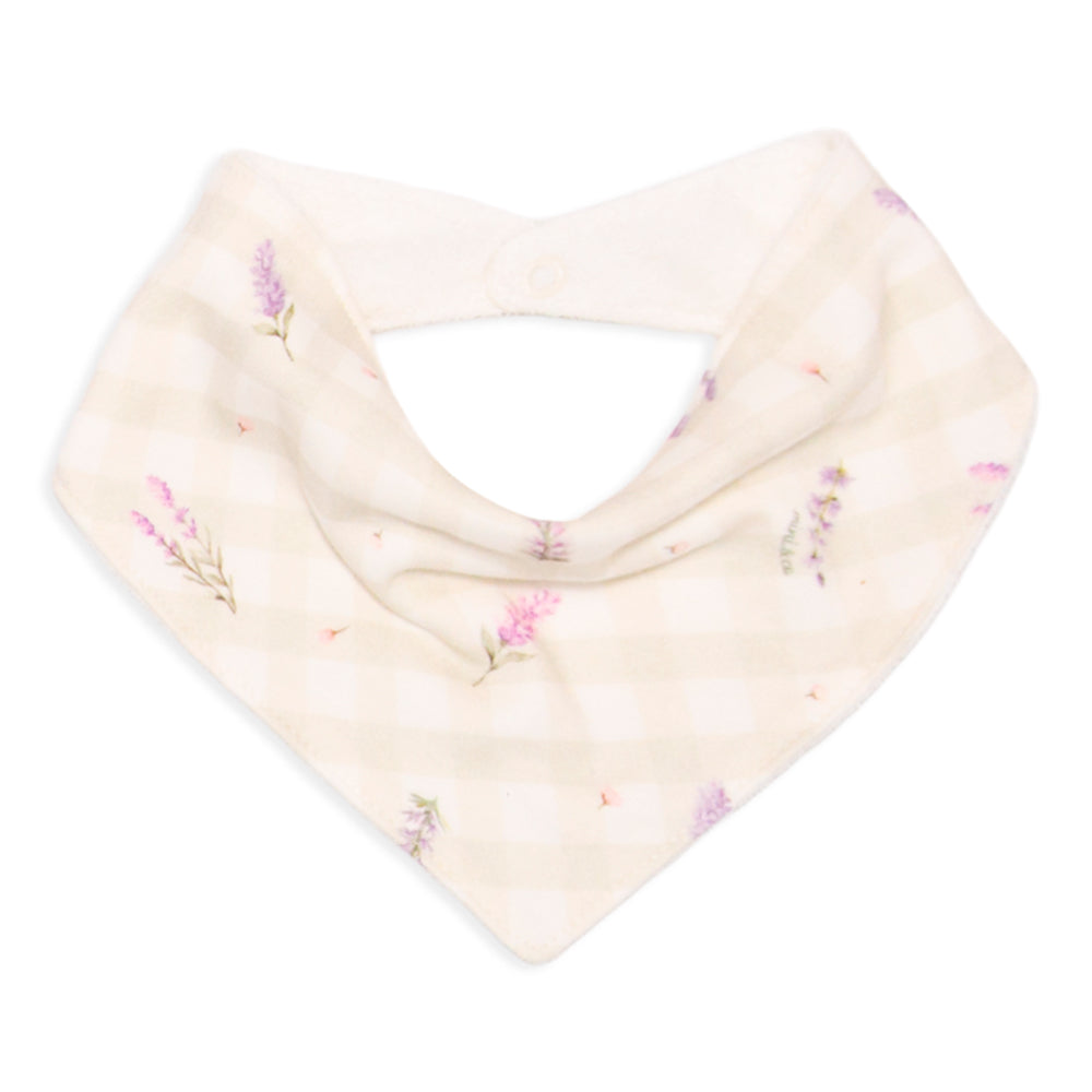 Babador Bandana Avulso Mini E Co Suedine E Atoalhado Feminino - Lavandas