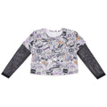 Blusinha Manga Longa Estampada Manga em Tule Menina Anjo - Feminina