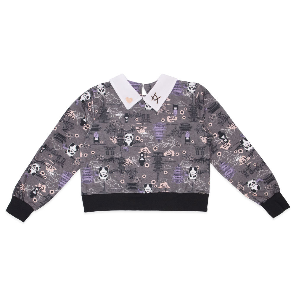 Blusão Feminino com Gola Estampado Tokyo Menina Anjo - Feminino