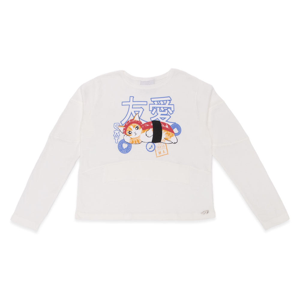 Blusinha Manga Longa Estampada Tokyo Menina Anjo - Feminina