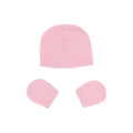 Kit Touca e Luva Tricot Rosa Feminino Mini & Co