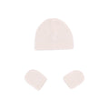 Kit Touca e Luva Tricot Off White Unissex Mini & Co