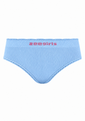 Calcinha Tanga Mescla Infantil Sem Costura Menina Zee Rucci - Azul