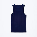 Camiseta Regata Hering Em Ribana Canelada Feminina - Azul