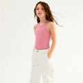 Regata Em Ribana Hering Kids Feminina - Rosa