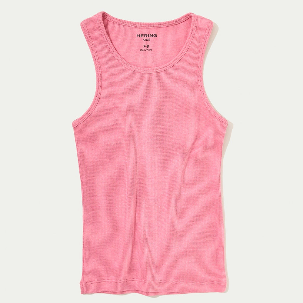 Regata Em Ribana Hering Kids Feminina - Rosa