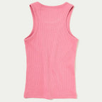 Regata Em Ribana Hering Kids Feminina - Rosa