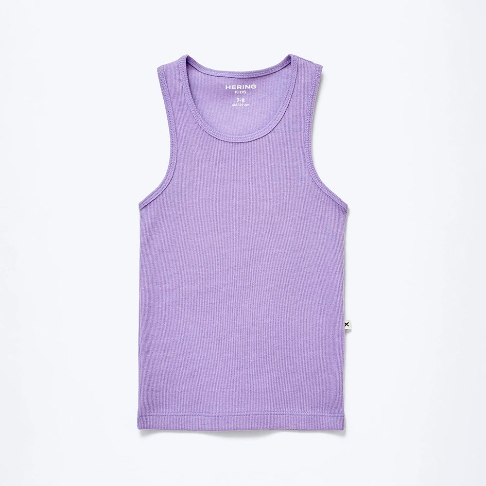 Regata Hering Infantil Em Ribana Canelada Feminina - Roxo