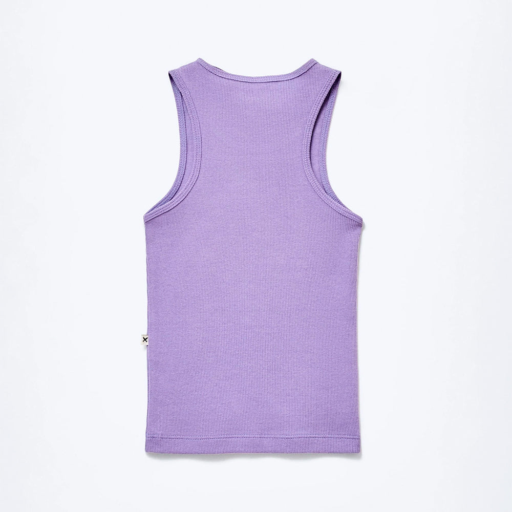 Regata Hering Infantil Em Ribana Canelada Feminina - Roxo