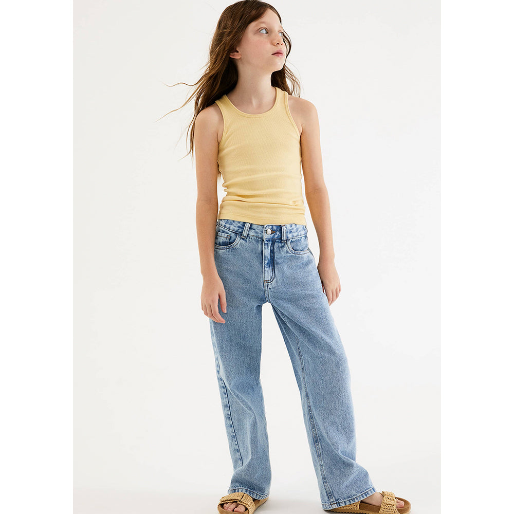 Regata em Ribana Básica Infantil Hering Kids – Amarelo