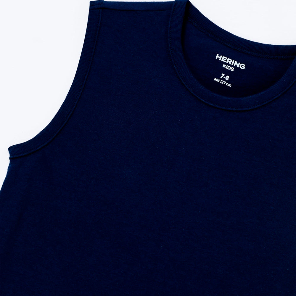 Regata Básica Hering Infantil Masculina -Azul