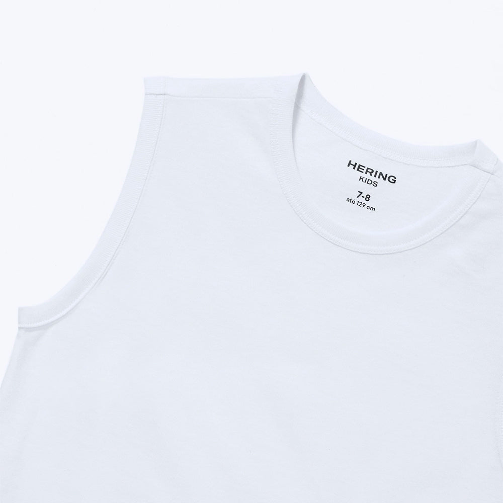 Regata Básica Hering Infantil Masculina - Branco