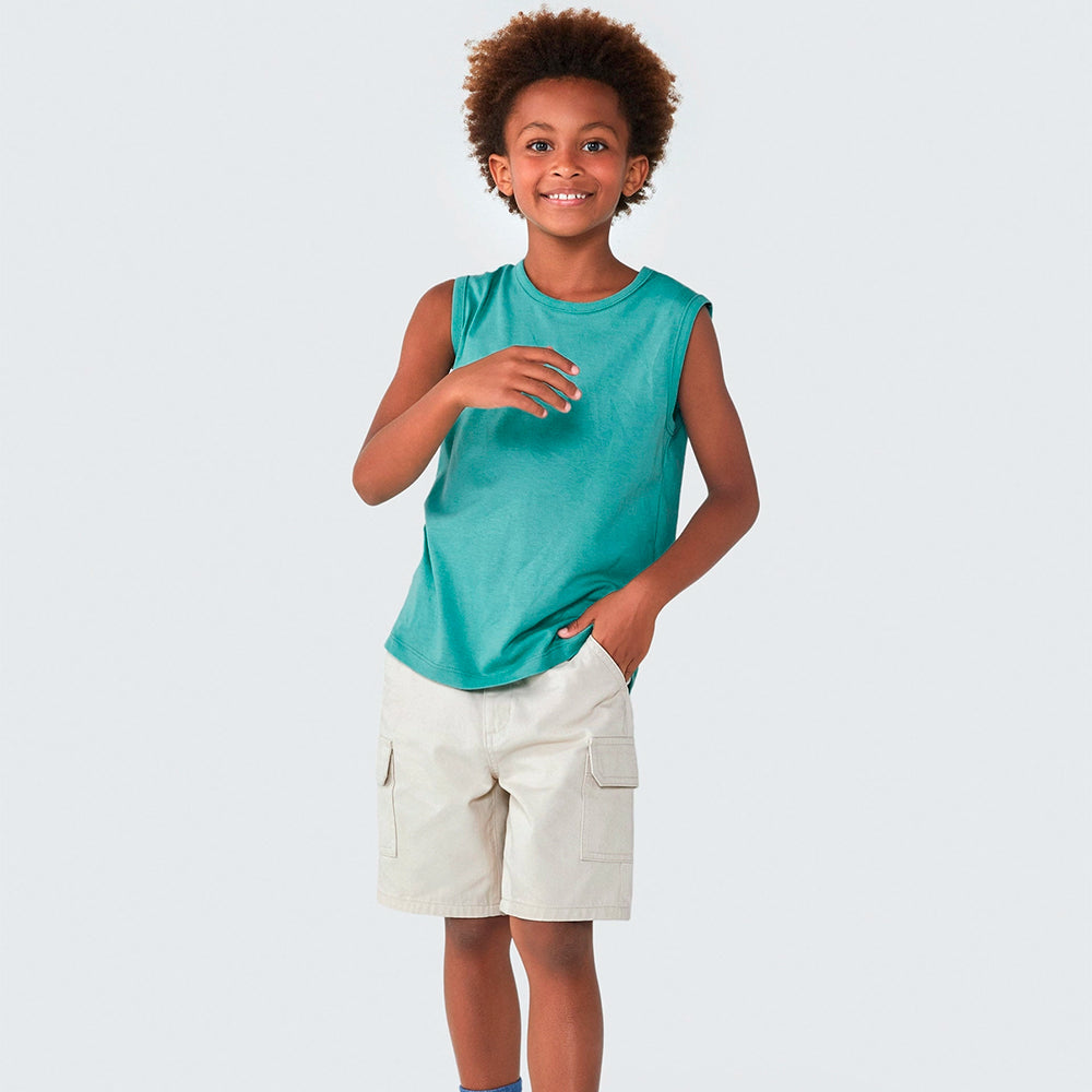 Regata Básica Hering Infantil Masculina - Verde