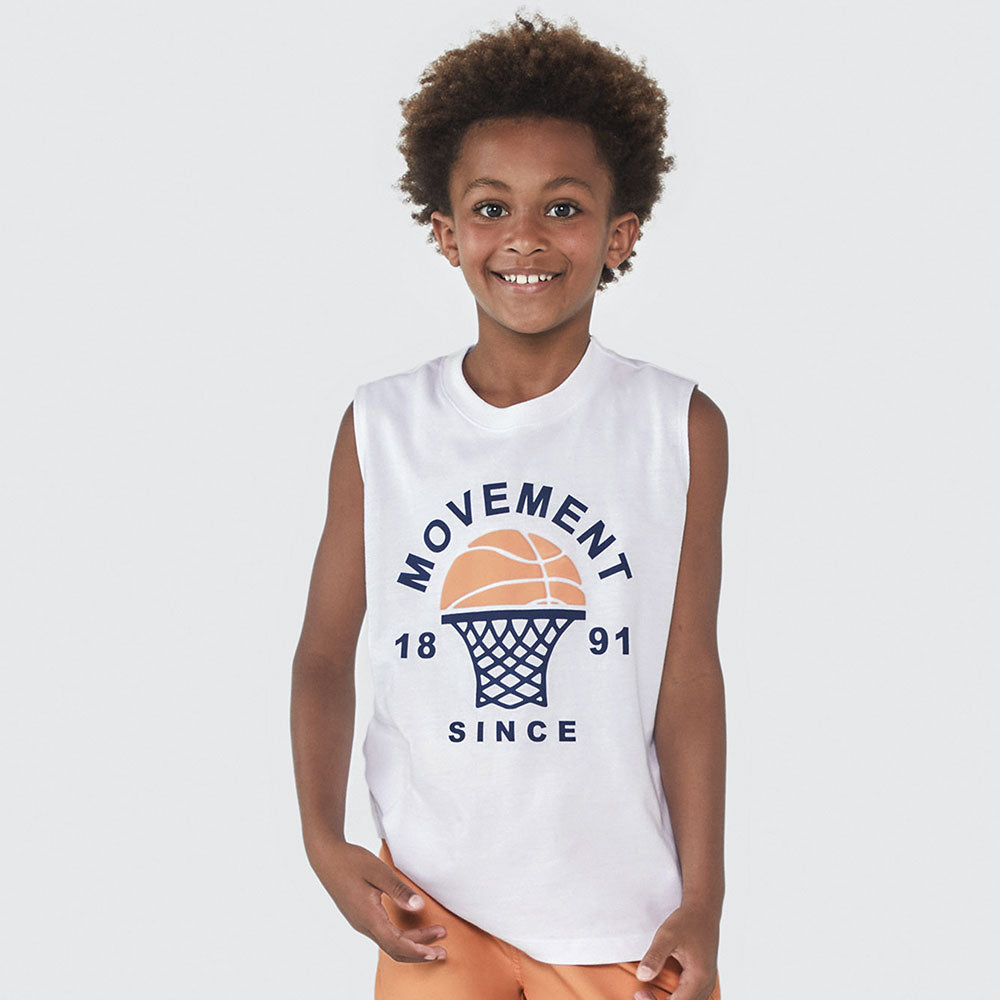 Camiseta Regata Estampada Movement Hering Infantil - Masculina