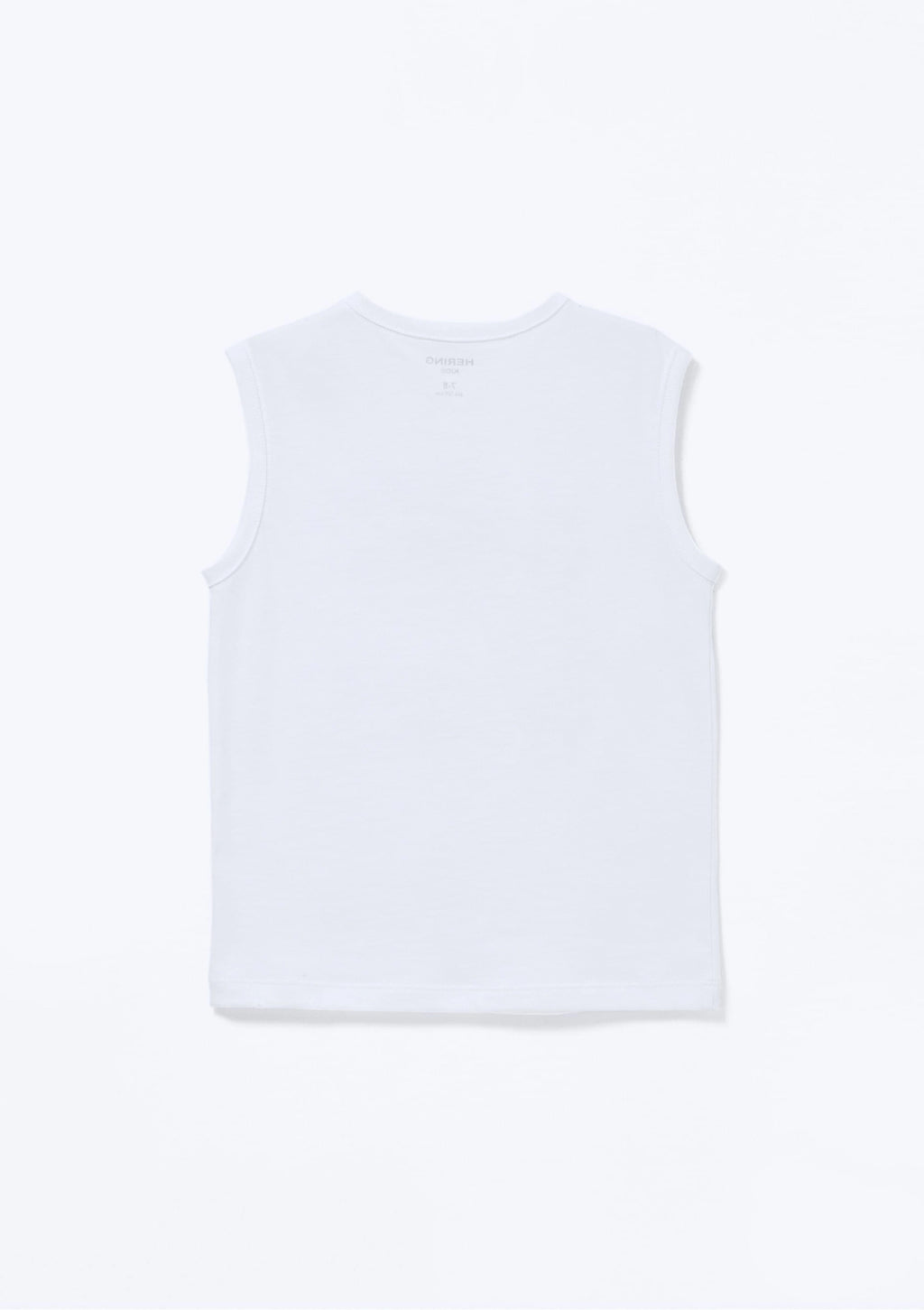 Regata Hering Kids Em Malha Com Estampa Masculina - Branco