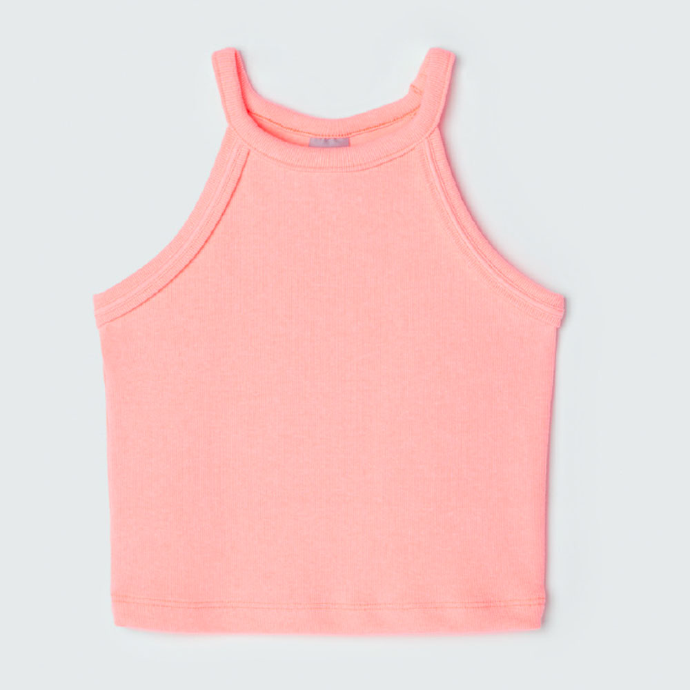 Regata Cropped Básica Rosa Hering - Feminino