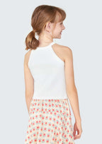 Regata Cropped Canelada Branca Hering Infantil - Feminina
