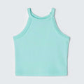 Regata Cropped Alcinha Canelada Verde Hering Infantil - Feminina