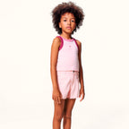 Regata Cropped Hering Infantil Em Ribana Feminina - Rosa