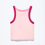 Regata Cropped Hering Infantil Em Ribana Feminina - Rosa