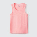 Camiseta Regata Básica Canelada Rosa Hering Infantil - Feminina
