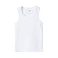 Camiseta Regata Básica Canelada Branca Hering Infantil - Feminina