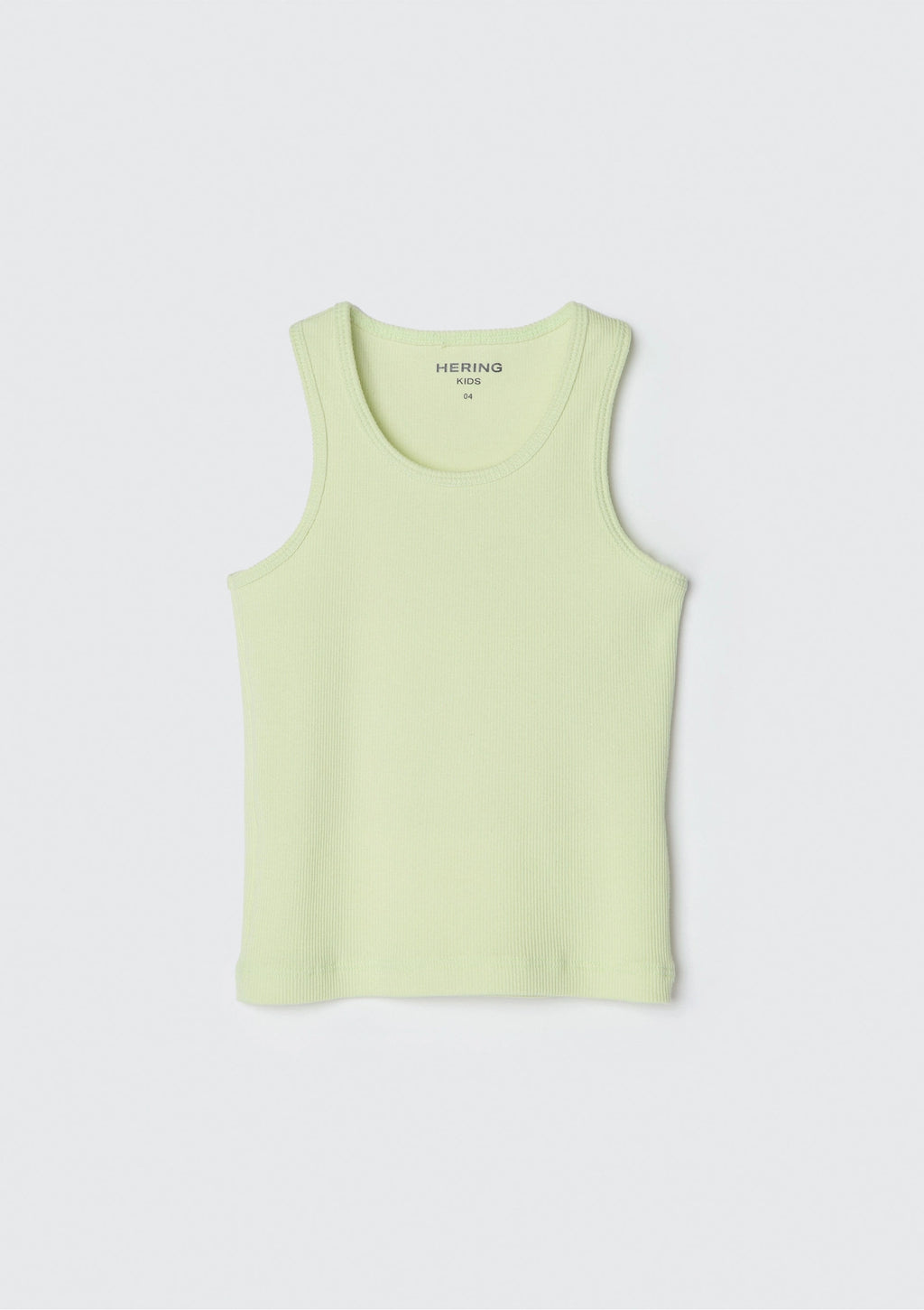 Camiseta Regata Básica Canelada Verde Limão Hering Infantil - Feminina