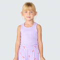 Camiseta Regata Básica Canelada Lilás Hering Infantil - Feminina